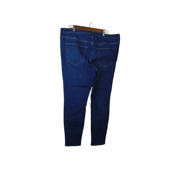 H & M Plus Medium Wash Jeans Curvy Jeggings Ultra High Waist Ankle Sz 18 - Picture 3 of 7